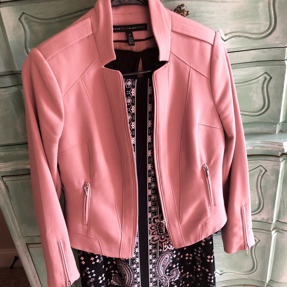 White House black market blush jacket